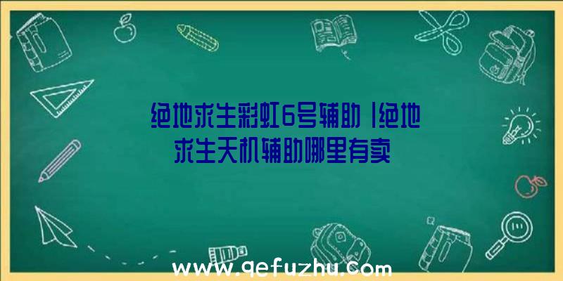 「绝地求生彩虹6号辅助」|绝地求生天机辅助哪里有卖